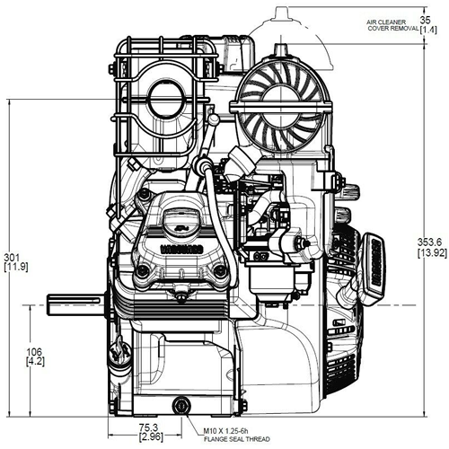 Vanguard 6.5HP Single Cylinder Petrol Engine