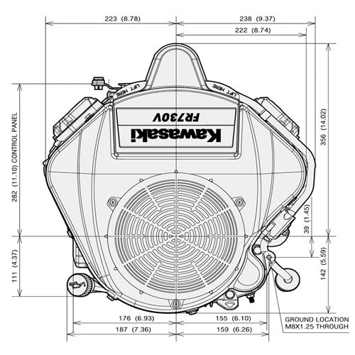 Kawasaki FR730V 24.0HP Petrol Lawnmower Engine