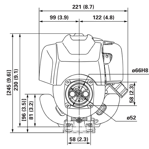 Honda GX25 1.0HP 'Mini 4-Stroke' Petrol Engine