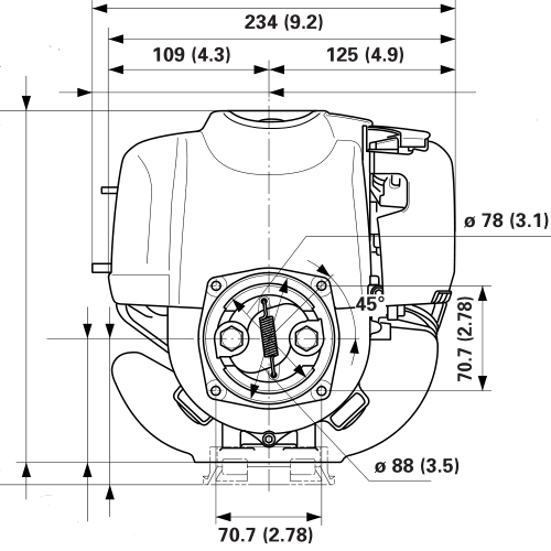 Honda GX35 1.3HP 'Mini 4-Stroke' Petrol Engine