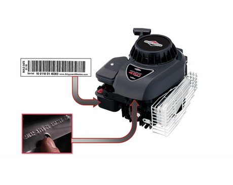 Locate your Briggs & Stratton Push Mower Engine Model Number