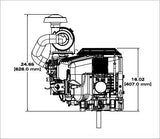 Vanguard 40HP EFI V-Twin Vertical Shaft Petrol Engine