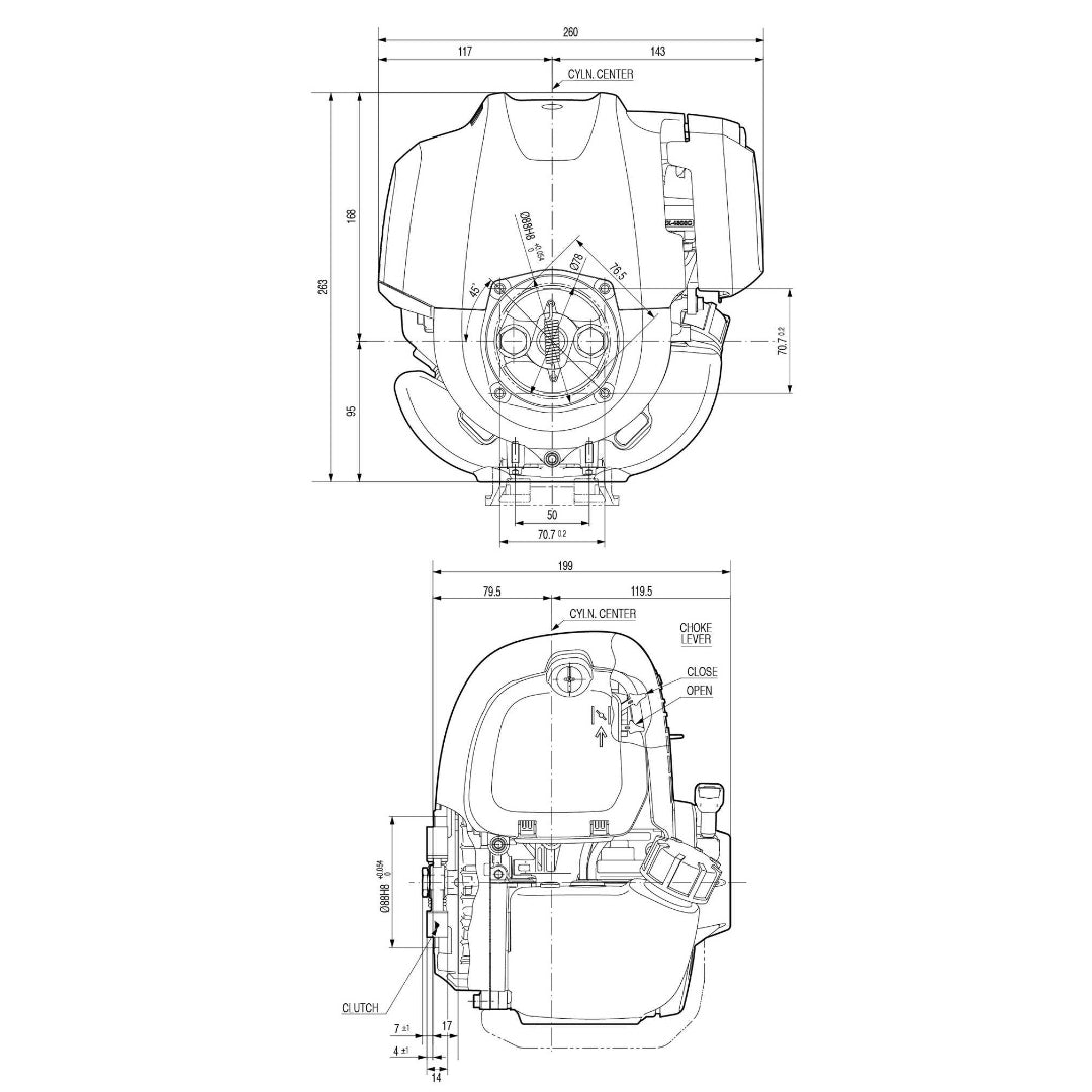 Honda Industrial Horizontal Shaft Engines For Sale – Small Engine ...