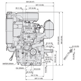 Kawasaki FD750D 25.0HP Liquid Cooled Petrol Engine