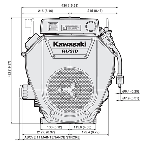 Kawasaki FH721D 22.0HP Petrol Engine