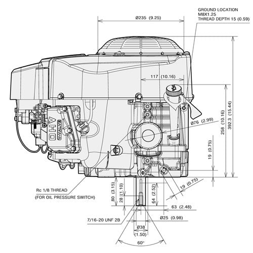 Kawasaki FR691V 23.0HP Petrol Lawnmower Engine