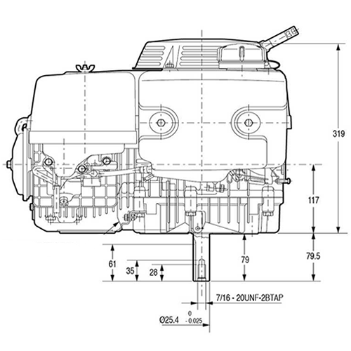 Honda GXV390 Lawn Mower Engine